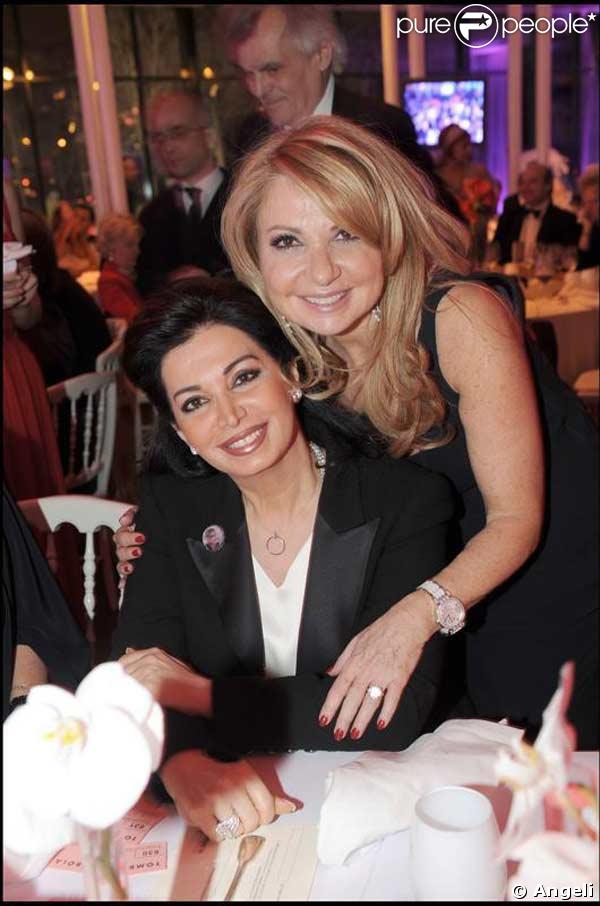Nicole Weinbaum et Madame Hariri à la soirée des 10 ans de l'association Innocence en danger
