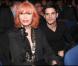 Générale de  Cléopâtre, la dernière reine d'Egypte , lundi 9 février 2009 : Amanda Lear et le jeune comédien Edouard Collin, qui joueront prochainement ensemble sur scène dans "Panique au Ministère", en compagnie de Natacha Amal 