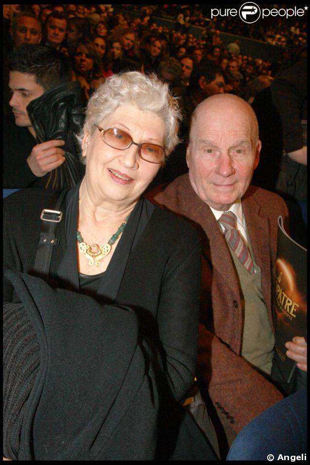 Générale de  Cléopâtre, la dernière reine d'Egypte , lundi 9 février 2009 : Michel Bouquet et Juliette Carré 