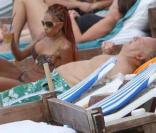 Mia Frye et Massimo Gargia en vacances à St-Barthélemy