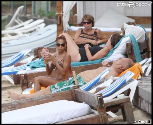 Mia Frye et Massimo Gargia en vacances à St-Barthélemy