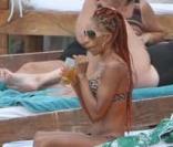 Mia Frye et Massimo Gargia en vacances à St-Barthélemy