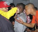 Chris Brown et T.I à la soirée Blackberry/Timbaland organisée avant les Grammy