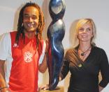 Yannick Noah et sa première femme Cecilia Rhode 