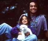 Yannick Noah et sa fille aînée Yelena 