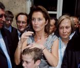 Cécila Sarkozy et son fils Louis.
