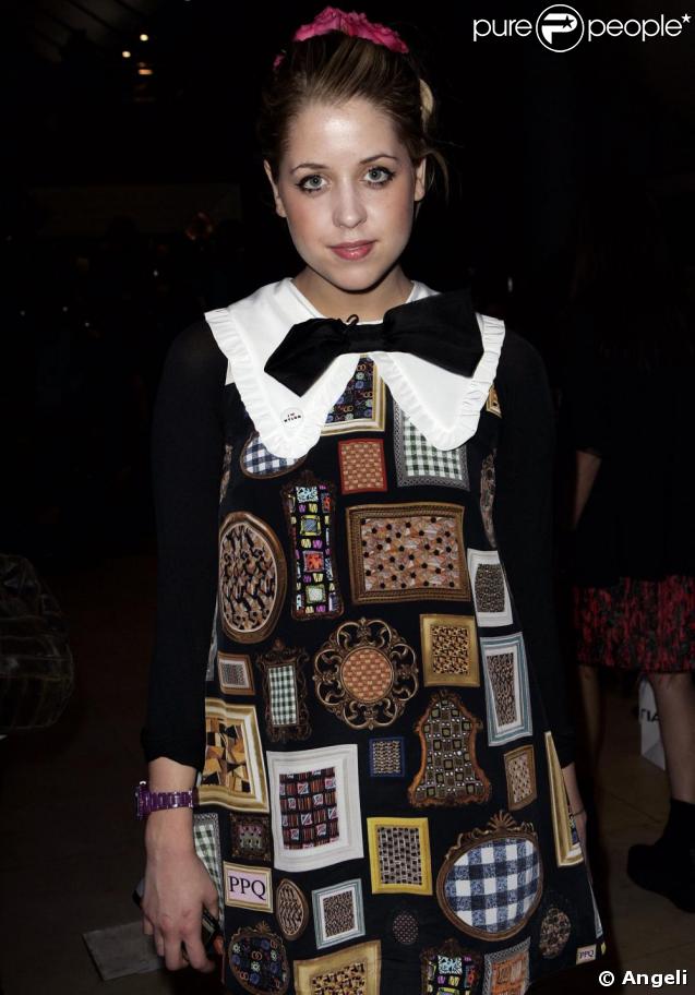 Peaches Geldof se rendant au défilé Henry Holland le 24 février à Londres ! C'était pas jojo !