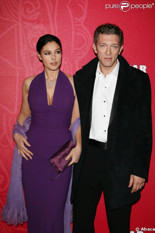 La sublimissima Monica Bellucci et son compagnon Vincent Cassel (césarisé pour 