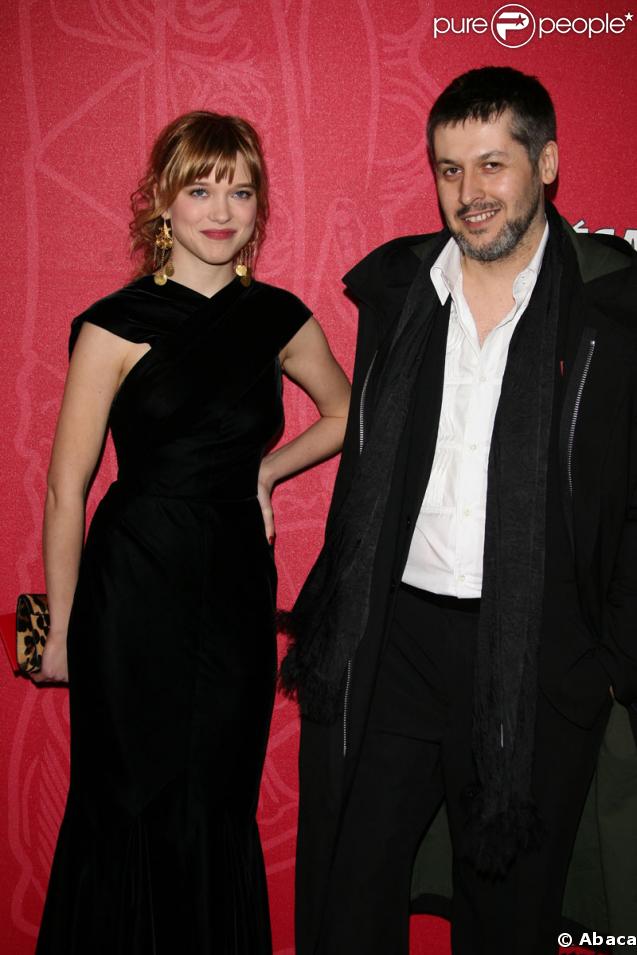 Léa Seydoux (qui jouera avec Tarantino) et le réalisateur Christophe Honoré à la 34ème Nuit des Césars