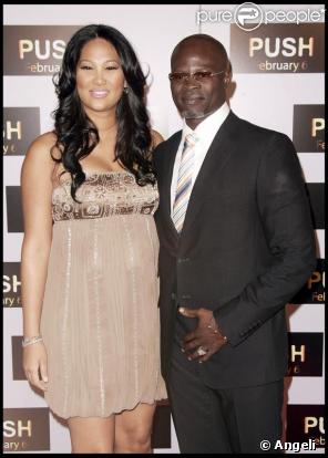 Kimora Lee et Djimon Hounsou le 29/01/2009 à Los Angeles 