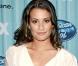 La charmante chanteuse et actrice américaine Lea Michele, très élégante, exhibe sa taille de guêpe à la grande soirée "American Idol Top 13", qui s'est tenue le 5 mars 2009 à l'Area de Los Angeles.