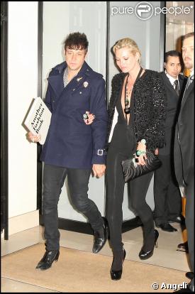 Kate Moss et Jamie Hince à la soirée Chanel, le 10 mars 2009