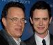 Tom Hanks et son fils Colin, lors de l'avant-première de "The Great Buck Howard", le 10 mars 2009, à New York.