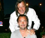 Ilie Nastase lors de ses 60 ans au restaurant Bound, avec Henri Leconte 