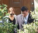 Lindsay Lohan quittant la propriété de Samantha Ronson le 16 mars 2009