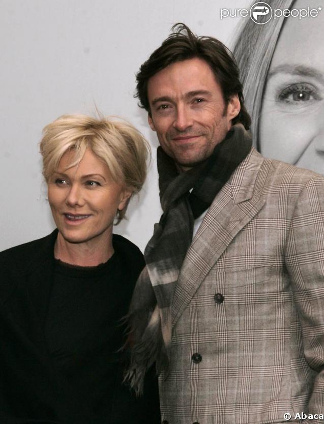 Hugh Jackman et Deborah Lee-Furniss, au Bernard B. Jacobs Theatre de Broadway, à l'occasion de la Première de 