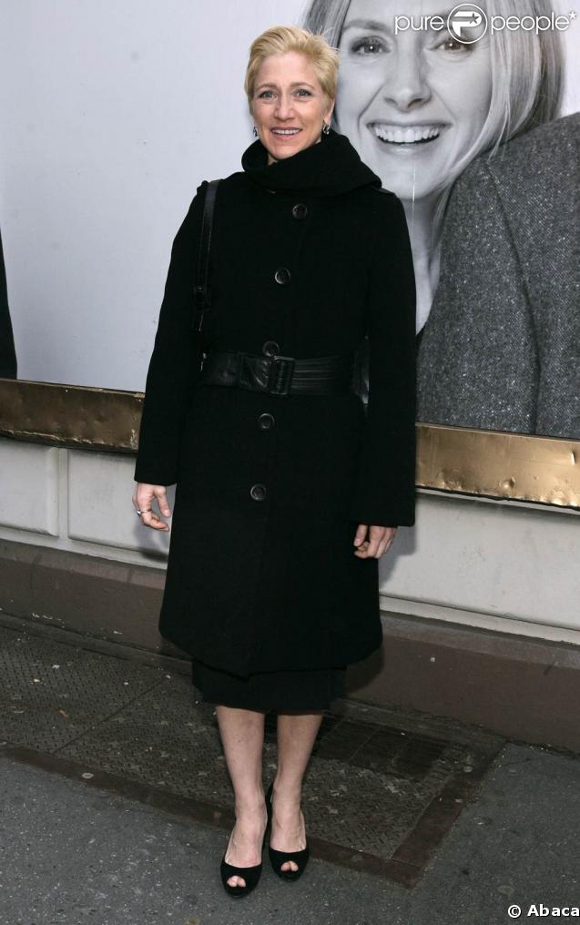 Edie Falco, au Bernard B. Jacobs Theatre de Broadway, à l'occasion de la Première de 