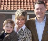 La famille royale des Pays-Bas très impliquée dans le Make A Difference Day : le prince Constantijn et sa femme Laurentien avec leur fils Claus Casimir 