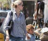 Heidi Klum et son fils Henry en sortie familiale au centre commercial The Grove, à Los Angeles