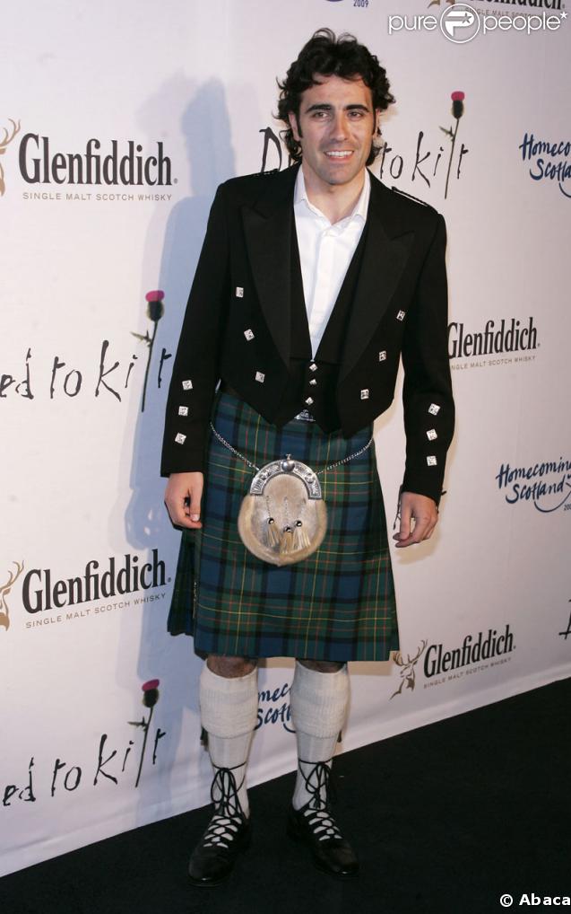 Dario Franchitti, le pilote automobile écossais, lors de la soirée de charité Dress to Kilt organisée par Sean Connery et sa femme Lady Micheline le 30 mars 2009
