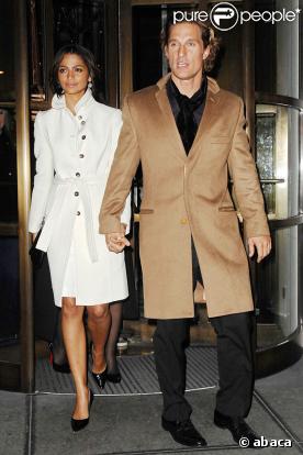 Matthew McConaughey et sa petite amie Camilla Alves