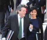 Rachida Dati à la sortie du Conseil des ministres. 1/04/09