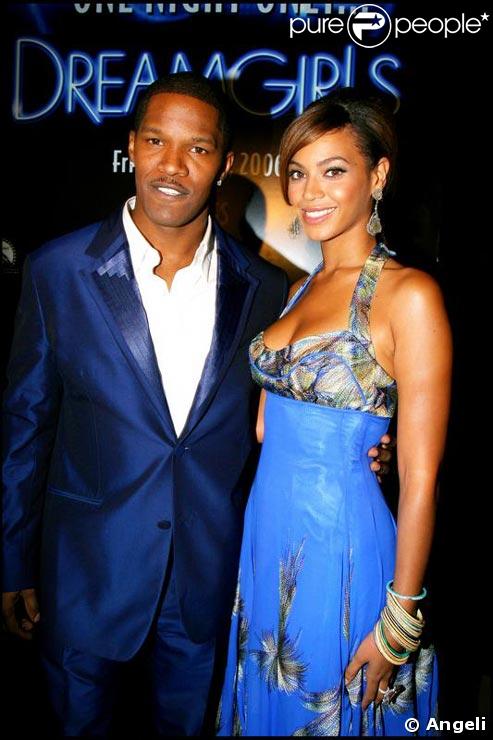 Jamie Foxx et Beyonce pour la première du film Dreamgirls en mai 2006   
