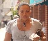 Tisha Campbell enceinte à Beverly Hills le 4 avril
