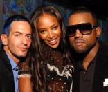 Marc Jacobs, designer et ami des stars comme ici avec Naomi Campbell et Kanye West ! 