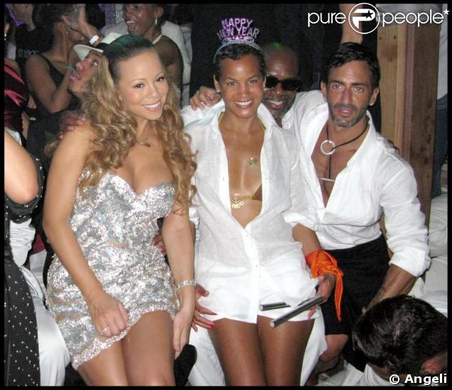Pour le Réveillon 2008-2009, Marc Jacobs était entre autres en compagnie de la chanteuse Mariah Carey