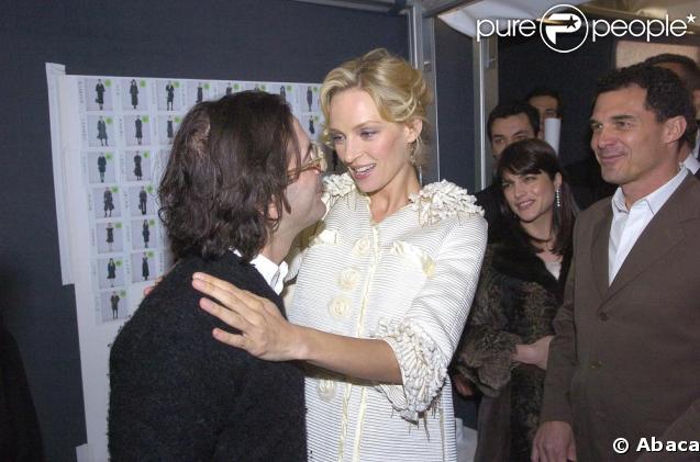 Marc Jacobs peut compter parmi ses fans, la belle Uma Thurman, taille mannequin