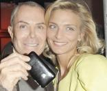 Jean-Claude Jitrois et Sarah Marshall, au Studio SFR, à l'occasion du lancement de l'iPhone 3G, le 7 avril 2009 !