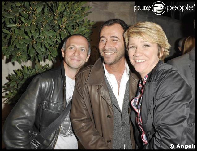 Samuel Etienne, Bernard Montiel et Ariane Massenet, au Studio SFR, à l'occasion du lancement de l'iPhone 3G, le 7 avril 2009 !