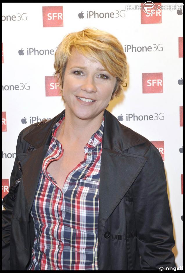 Ariane Massenet, au Studio SFR, à l'occasion du lancement de l'iPhone 3G, le 7 avril 2009 !