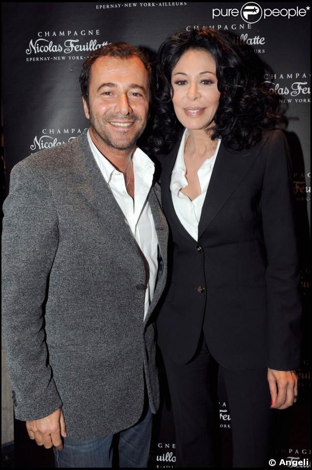Bernard Montiel et Yamina Benguigui, à l'occasion de la soirée Nicolas Feuillate, au Palais de Tokyo, le 7 avril 2009 !