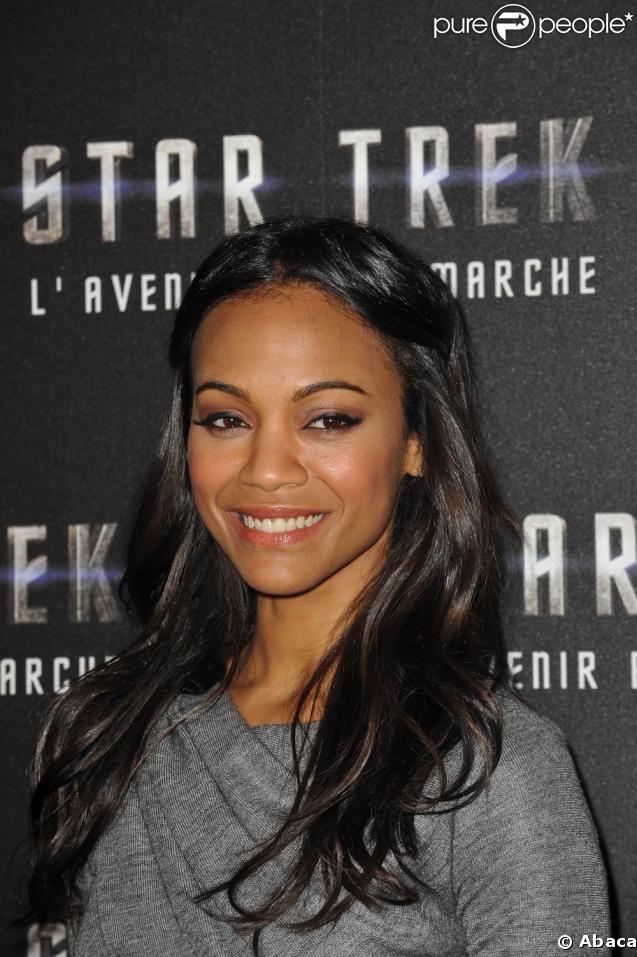 Zoe Saldana, lors de la promotion de 