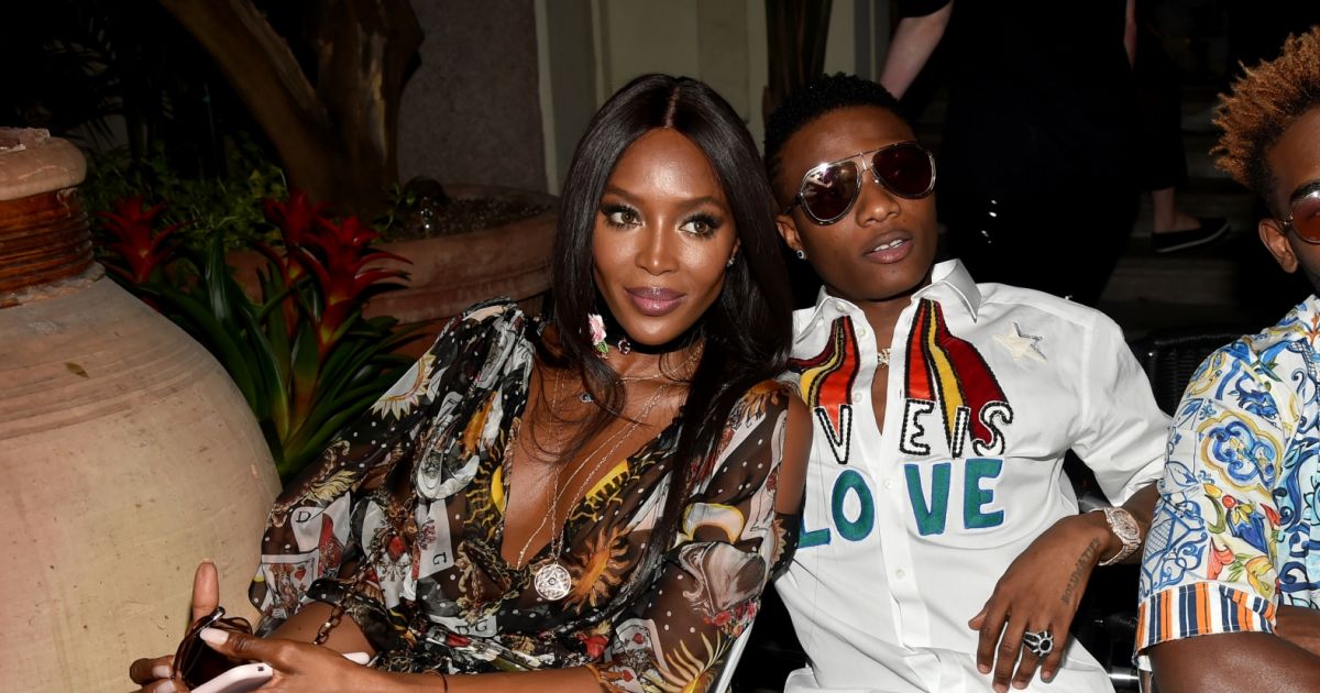 Image result for wizkid and naomi campbell dolce and gabbana