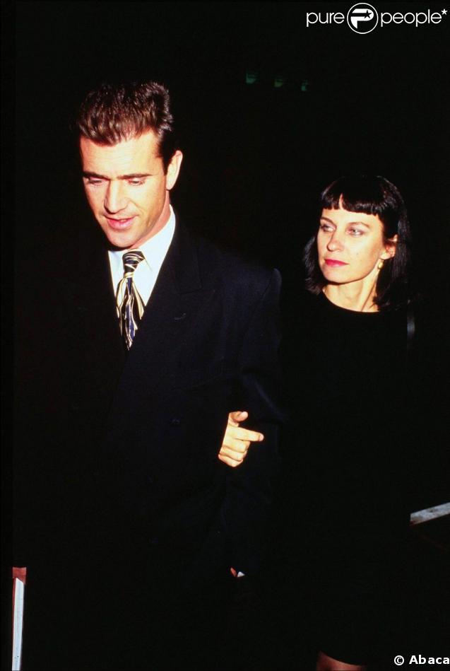 Mel Gibson et son épouse Robyn, en 1990. 