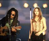 Lenny Kravitz et Vanessa Paradis, en 1993. 