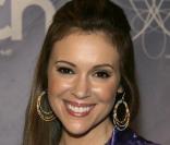 Alyssa Milano lors de son passage à New York pour la promo de son livre