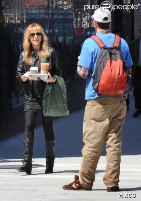 Sarah Michelle Gellar, future maman, à New York. 16/04/09