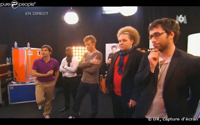 Les candidats ont retrouvé le chorégraphe Stéphane Jarny ( à gauche, avec un polo violet)