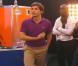 Les candidats ont retrouvé le chorégraphe Stéphane Jarny ( à gauche, avec un polo violet) 