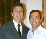 Youri Djorkaeff et Anthony Kennedy Shriver lors de la soirée Hogan organisée en l'honneur de l'association Best Buddies, le 23/04/09