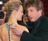 Sean Penn et Robin Wright Penn à Cannes en 2004<br />