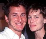Sean Penn et Robin Wright Penn peu après leur mariage  
