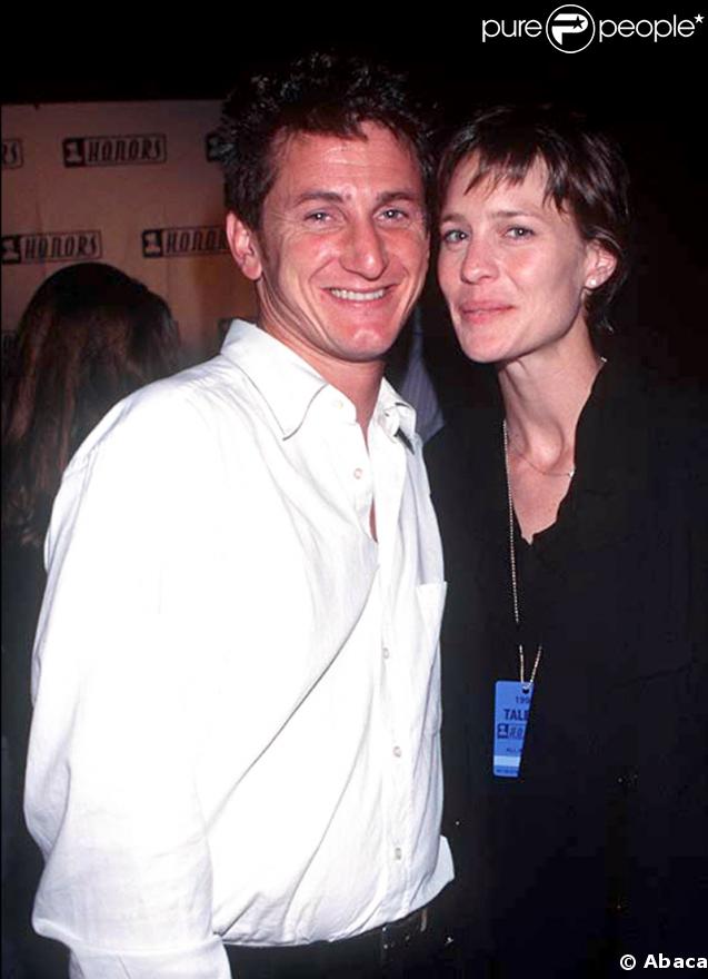 Sean Penn et Robin Wright Penn peu après leur mariage  