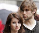 Chace Crawford sur le tournage de Twelve en compagnie d'Emma Roberts, le 4 mai 2009 à New York !