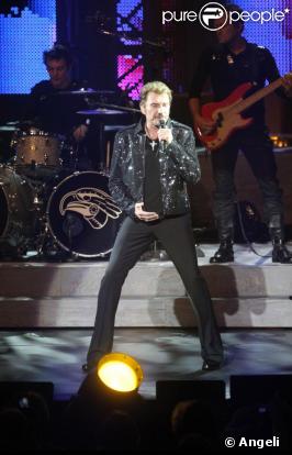 Johnny Hallyday en concertà Saint-Etienne 