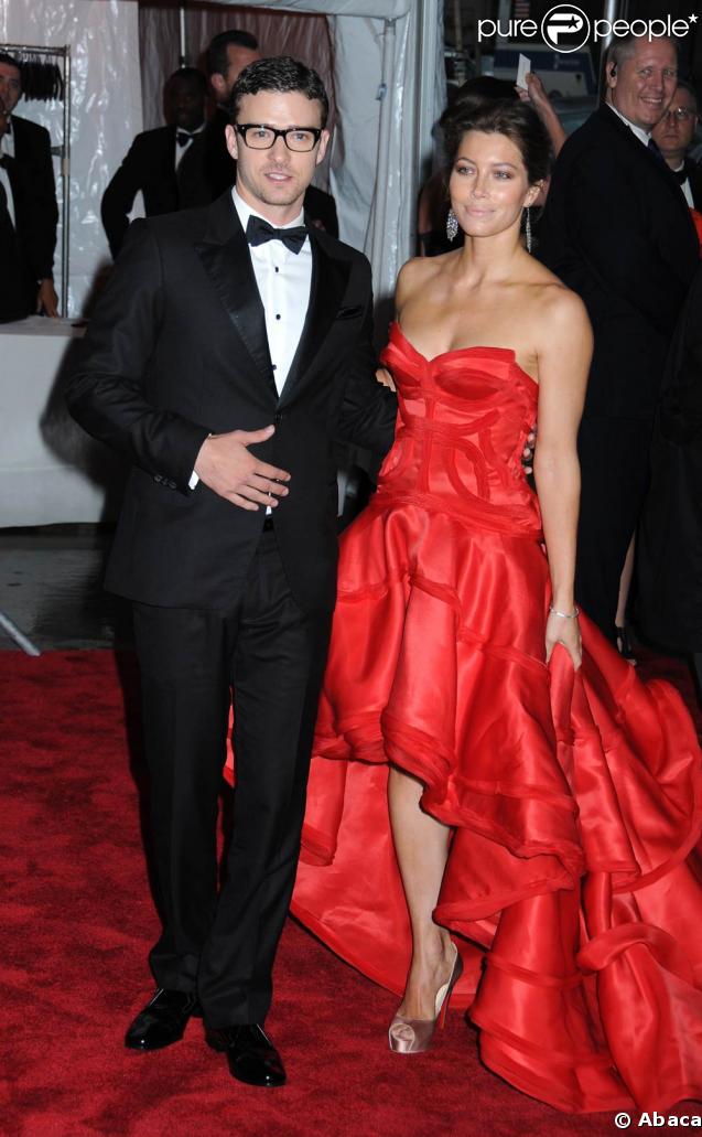 Justin Timberlake et Jessica Biel au Costume Institute Gala à New York le 4 mai.